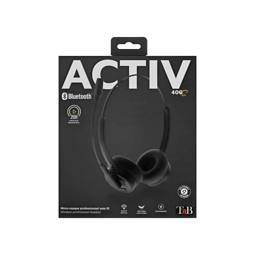 T'nB ACTIV 400S - micro-casque sans fil - rechargeable USB Type-C