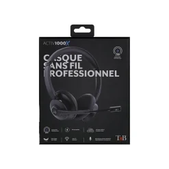 T'nB ACTIV 1000X - Casque sans fil avec micro - bluetooth - noir