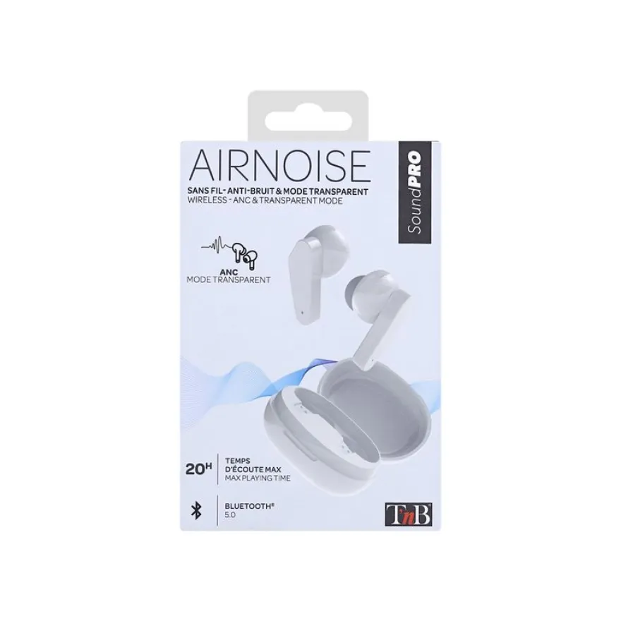T'nB AIR NOISE - Kit main libre - écouteur sans fil bluetooth - blanc