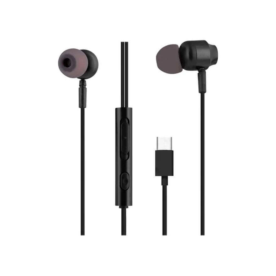 T'nB C-BUDS - Kit main libre - Ecouteurs filaire avec micro - intra-auriculaire - noir