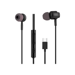T'nB C-BUDS - Kit main libre - Ecouteurs filaire avec micro - intra-auriculaire - noir