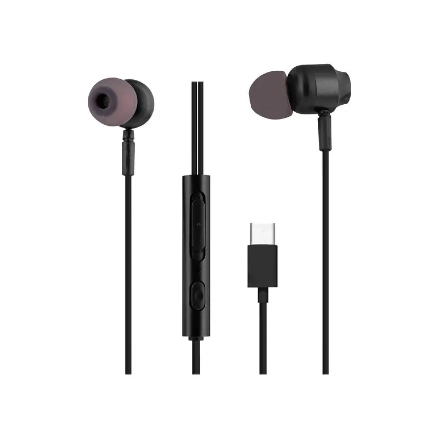 T'nB C-BUDS - Kit main libre - Ecouteurs filaire avec micro - intra-auriculaire - noir
