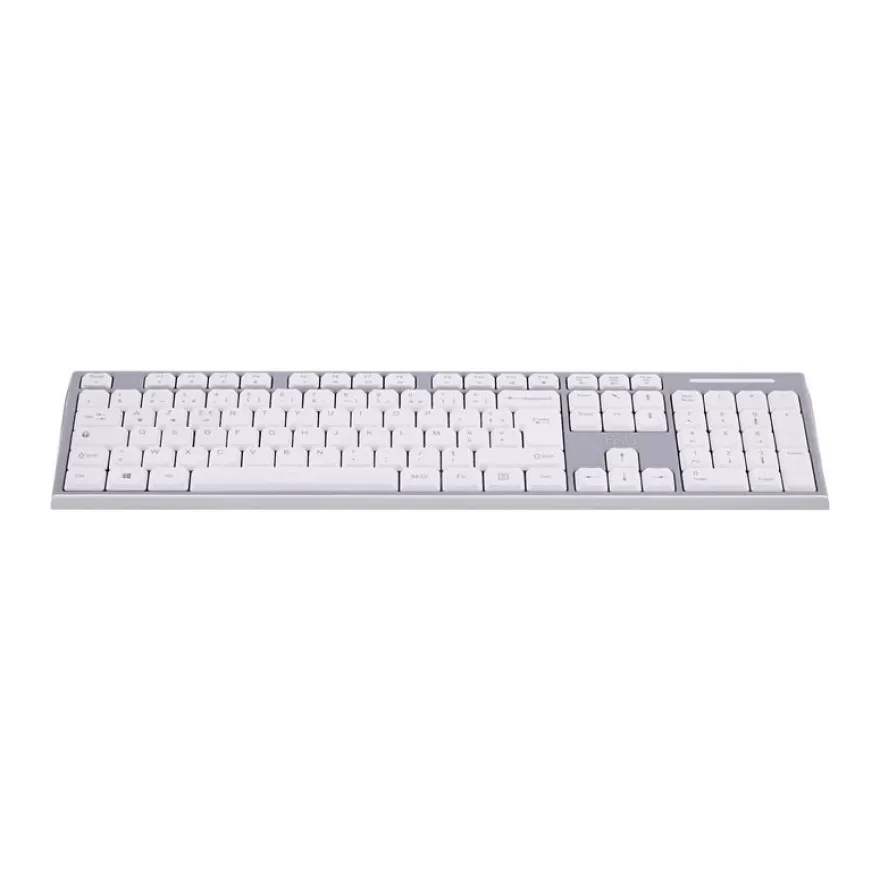 T'nB Classy - Clavier sans fil rechargeable - 2.4 GHz, Bluetooth - gris et blanc