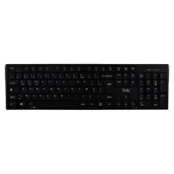 T'nB Classy - Clavier sans fil rechargeable - 2.4 GHz, Bluetooth - noir
