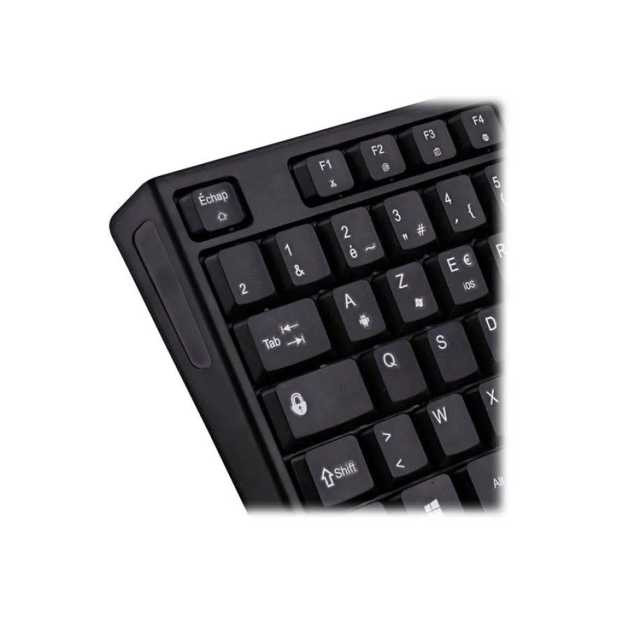 T'nB Classy - Clavier sans fil rechargeable - 2.4 GHz, Bluetooth - noir