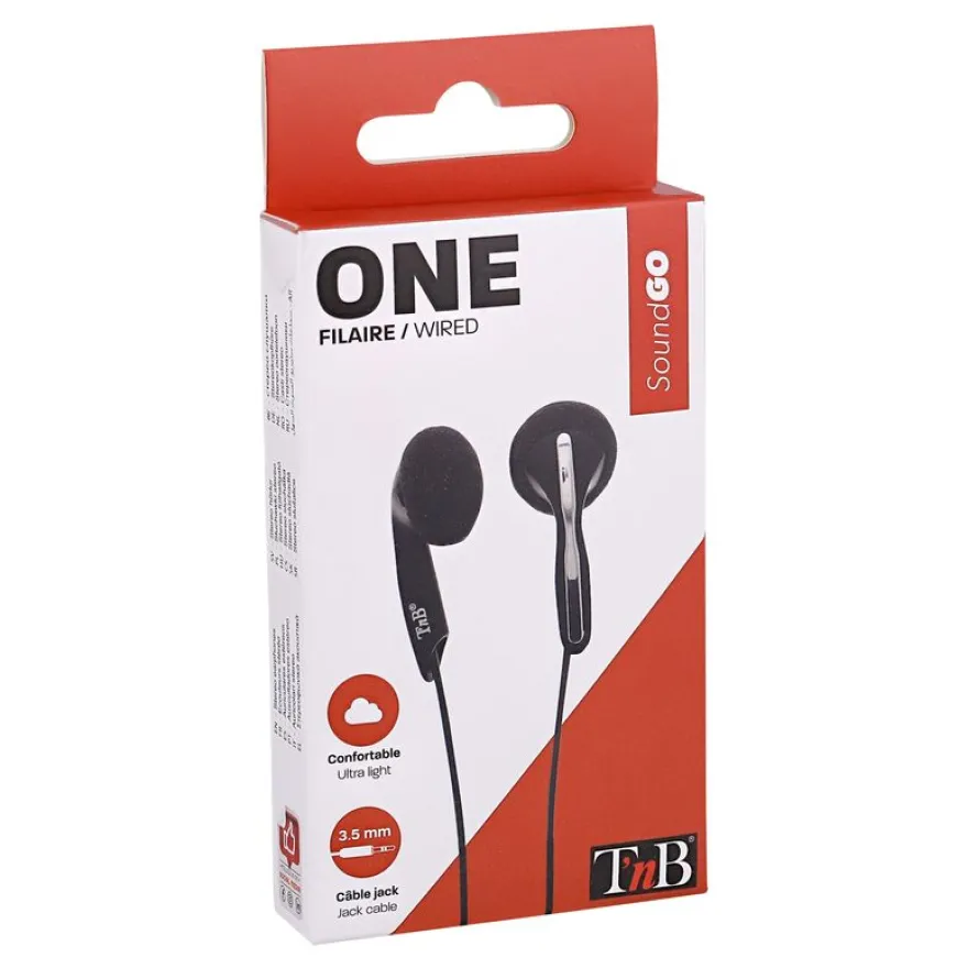 T'nB CS01 - Ecouteurs filaire - intra-auriculaire - noir