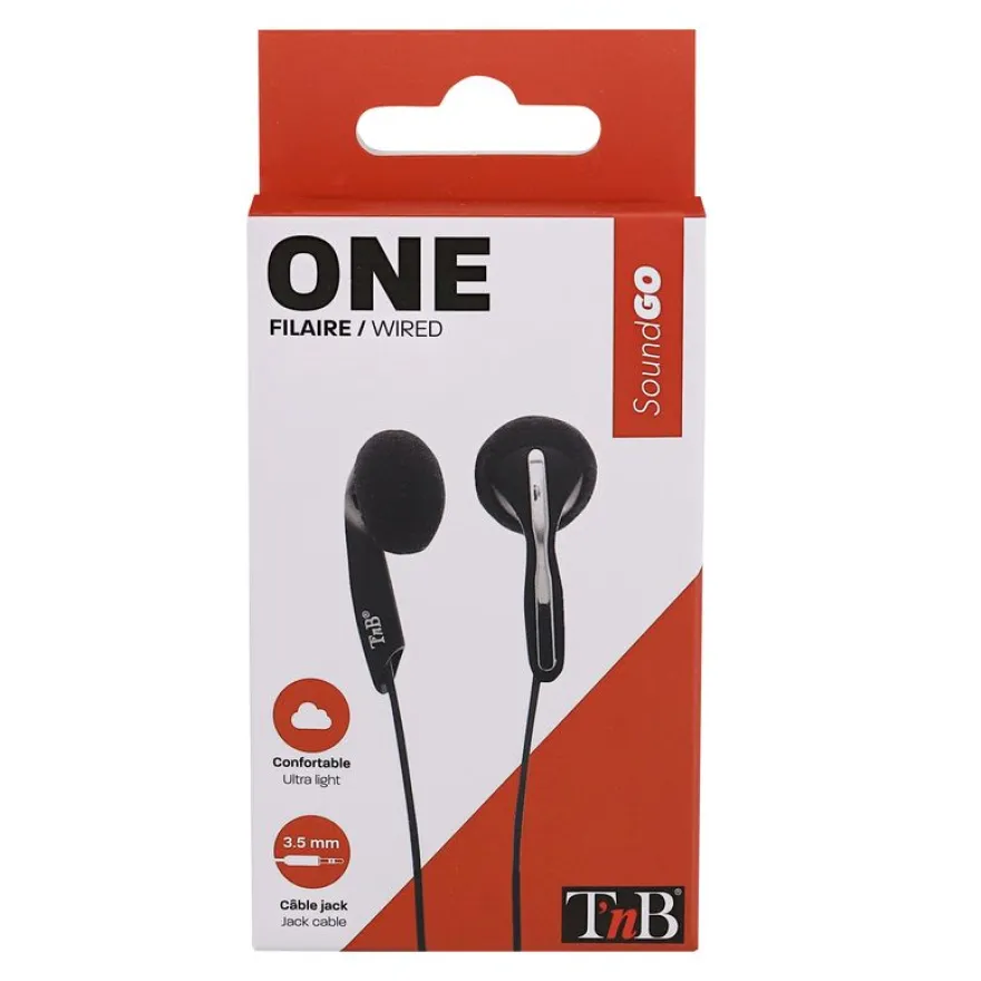 T'nB CS01 - Ecouteurs filaire - intra-auriculaire - noir
