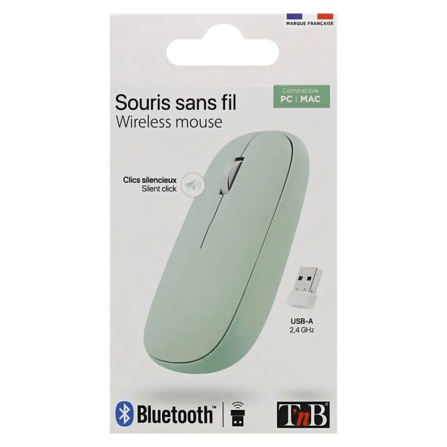 TNB Dual Connect - Souris sans fil - verte