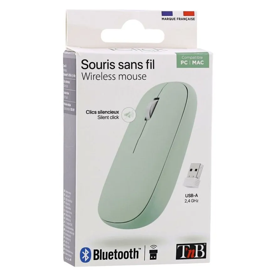 TNB Dual Connect - Souris sans fil - verte