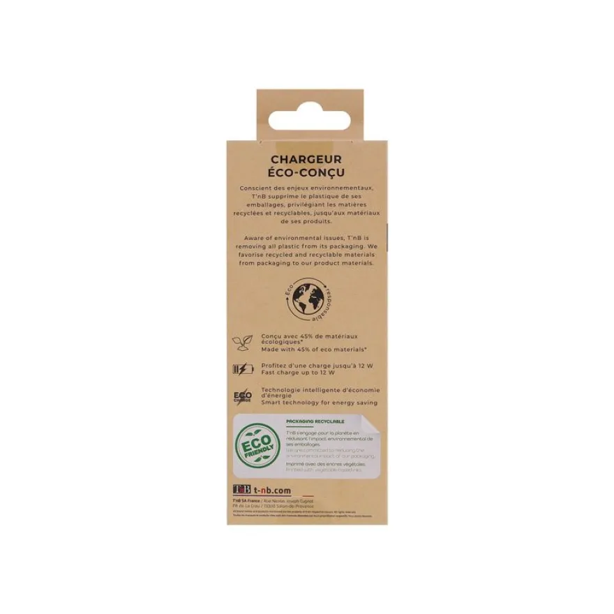 T'nB Eco - Chargeur secteur pour smartphone - 1 USB