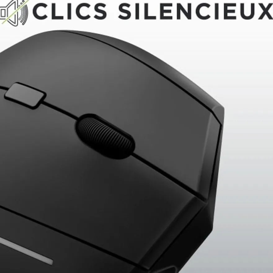 T'nB Ergo - Souris sans fil ergonomique verticale - rechargeable - double connexion Bluetooth + USB-A