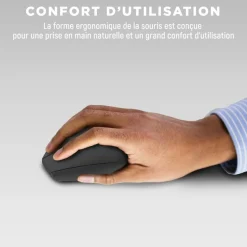 T'nB Ergo - Souris sans fil ergonomique pour droitier - noir
