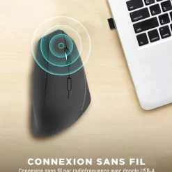 T'nB Ergo - Souris sans fil ergonomique pour droitier - noir
