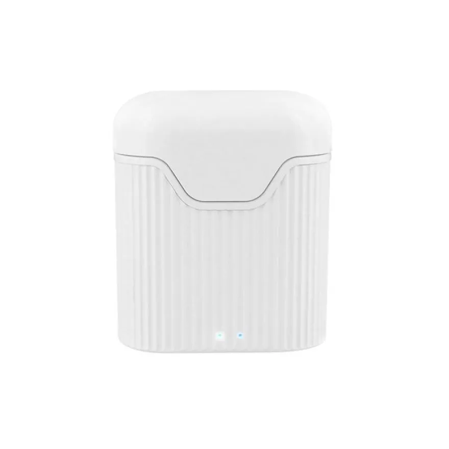 T'nB FEAT - Kit main libre - écouteurs sans fil bluetooth avec boitier de charge - blanc