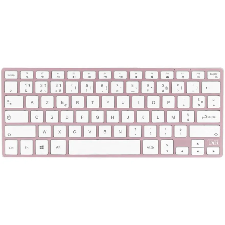 T'nB iClick - ensemble clavier sans fil et souris sans fil - rose