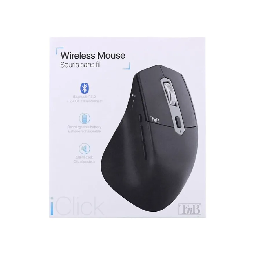 T'nB iClick DUAL CONNECT - souris sans fil - noir