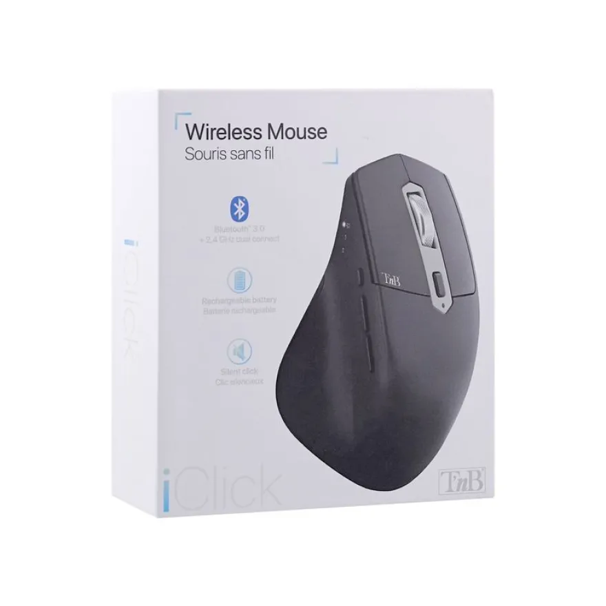 T'nB iClick DUAL CONNECT - souris sans fil - noir