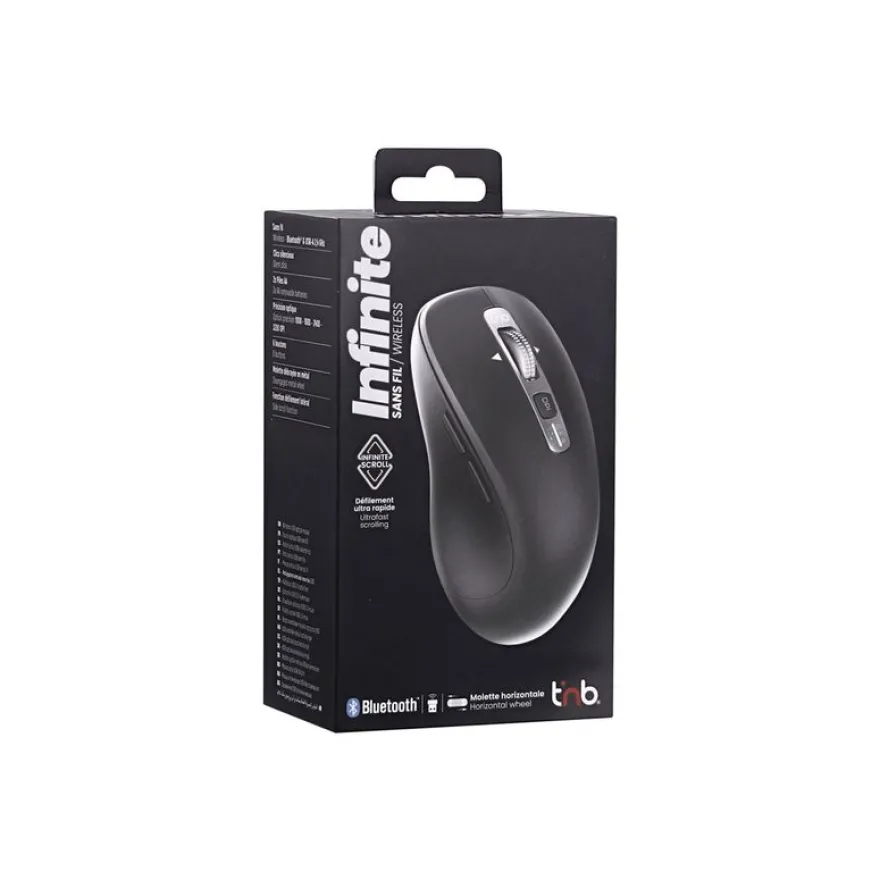 T'nB INFINITE - Souris sans fil - 6 boutons - noir