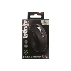 T'nB INFINITE MINI - Souris sans fil ergonomique - rechargeable - 7 boutons - noir