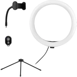 T'nB Influence - Eclairage Anneau LED 10" avec mini trépied pour Smartphone