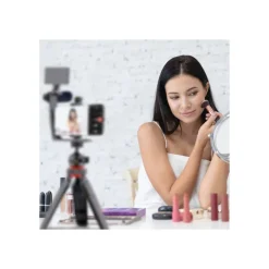 T'nB Influence - Pack Vlogger vidéo avec mini-trépied, support smartphone, micro, projecteur LED et télécommande Bluetooth