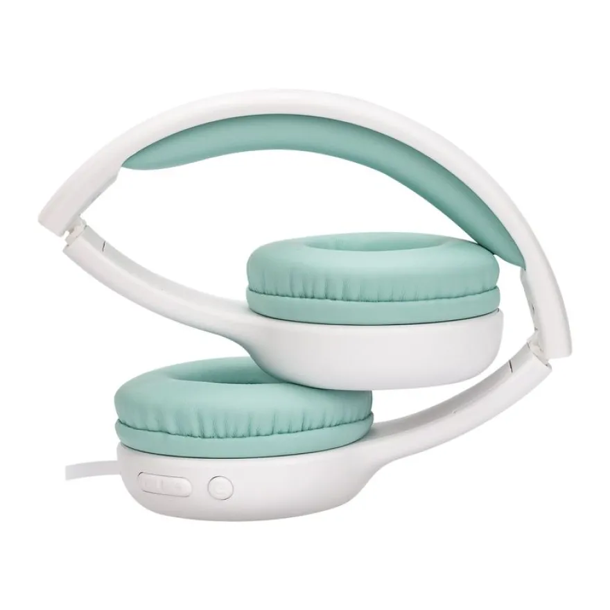 T'nB Kids KIDY - casque filaire pour enfants - blanc et vert