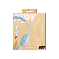 T'nB Kids KIDY - casque sans fil pour enfants - Limiteur de décibel - blanc et vert