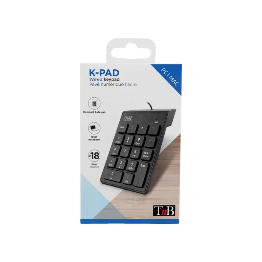 T'nB K-PAD - pavé numérique filaire - noir