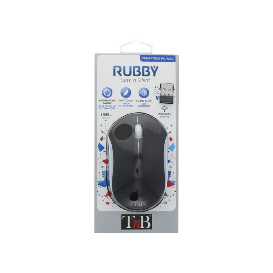 T'nB Rubby - souris sans fil - silencieuse - noir