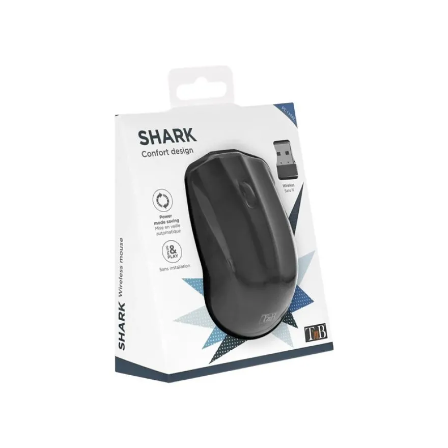 T'nB SHARK - souris sans fil - noir