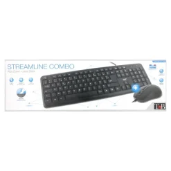 T'nB STREAMLINE COMBO - ensemble clavier et souris filaire - noir