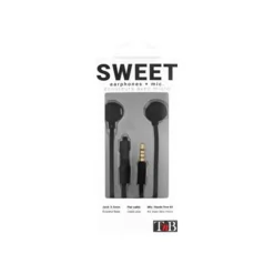 T'nB SWEET - Kit main libre - Ecouteurs filaire avec micro - intra-auriculaire - noir