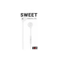 T'nB SWEET - Kit main libre - Ecouteurs filaire avec micro - intra-auriculaire - blanc