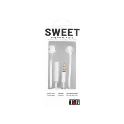 T'nB SWEET - Kit main libre - Ecouteurs filaire avec micro - intra-auriculaire - blanc