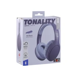 T'nB TONALITY - Casque avec micro - sans fil, filaire - jack 3,5mm - isolation acoustique - bleu marine