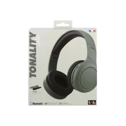T'nB TONALITY - Écouteurs avec micro - sur-oreille - Bluetooth - sans fil, filaire - jack 3,5mm - vert sauge, cassis