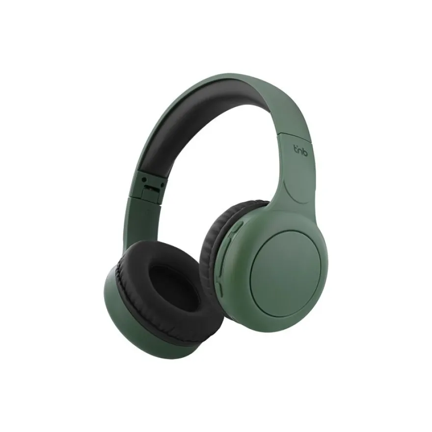 T'nB TONALITY - Écouteurs avec micro - sur-oreille - Bluetooth - sans fil, filaire - jack 3,5mm - vert sauge, cassis