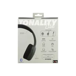 T'nB TONALITY - Écouteurs avec micro - sur-oreille - Bluetooth - sans fil, filaire - jack 3,5mm - vert sauge, cassis