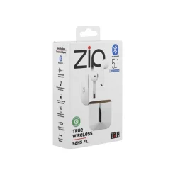 T'nB ZIP - Kit main libre - écouteur sans fil bluetooth - blanc