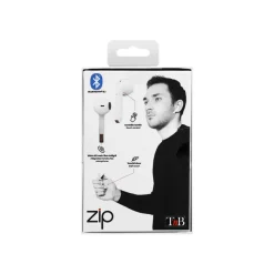 T'nB ZIP - Kit main libre - écouteur sans fil bluetooth - blanc
