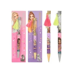TOPModel - Stylo à bille - disponible en différents designs - bleu - rétractable