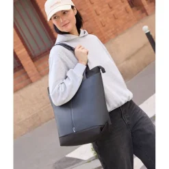 Tote bag Ines - 42,5 cm - 1 compartiment - noir - Biopic