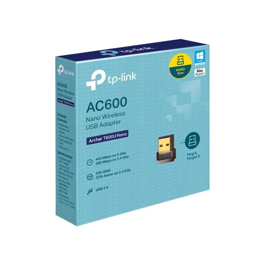 TP-Link Archer - Adaptateur USB 2.0 WiFi - AC600 Nano