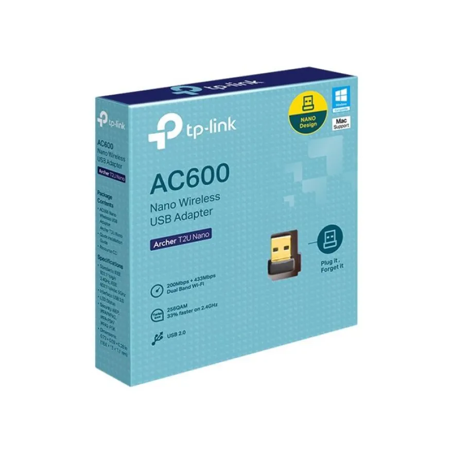 TP-Link Archer T2U Nano - Adaptateur USB Nano WiFi AC600 - clé wifi