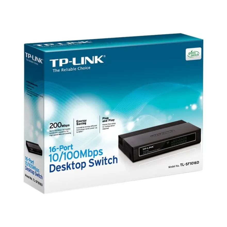TP-Link TL-SF1016D - Switch de bureau 16 ports 10/100 Mbps