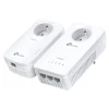 TP-Link TL-WPA8635P - Kit V4 de 2 CPL AV1300 - avec prise gigogne - blanc