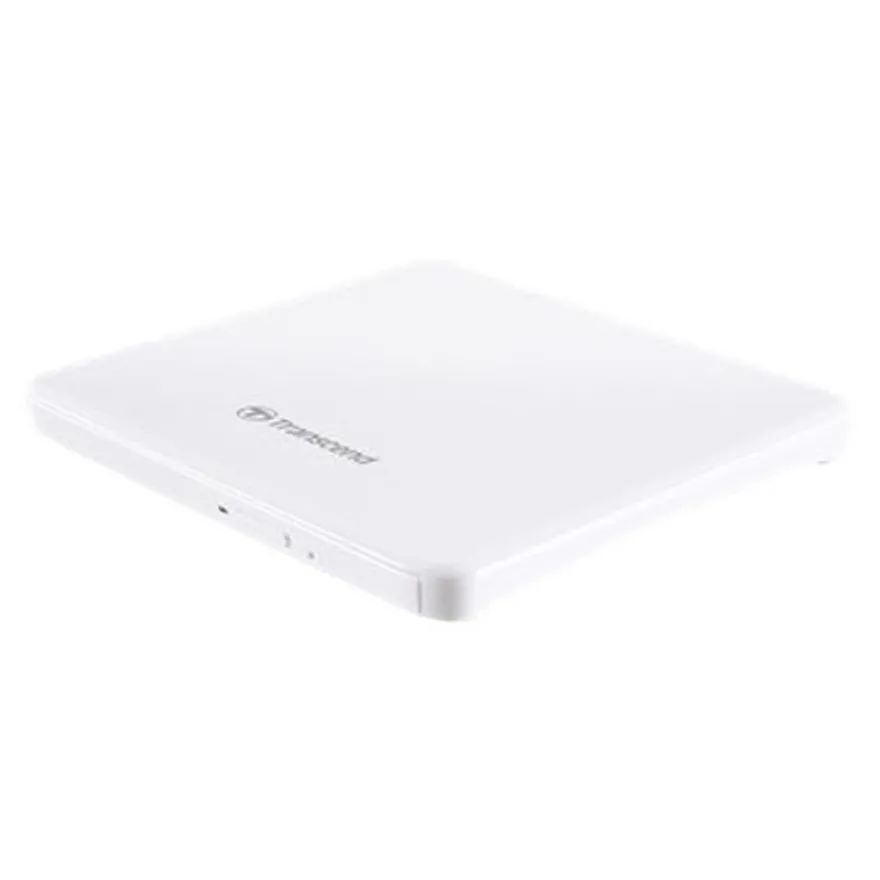 Transcend 8X DVDS-W - Lecteur graveur de DVD±RW (±R DL)/DVD-RAM - USB 2.0 - blanc