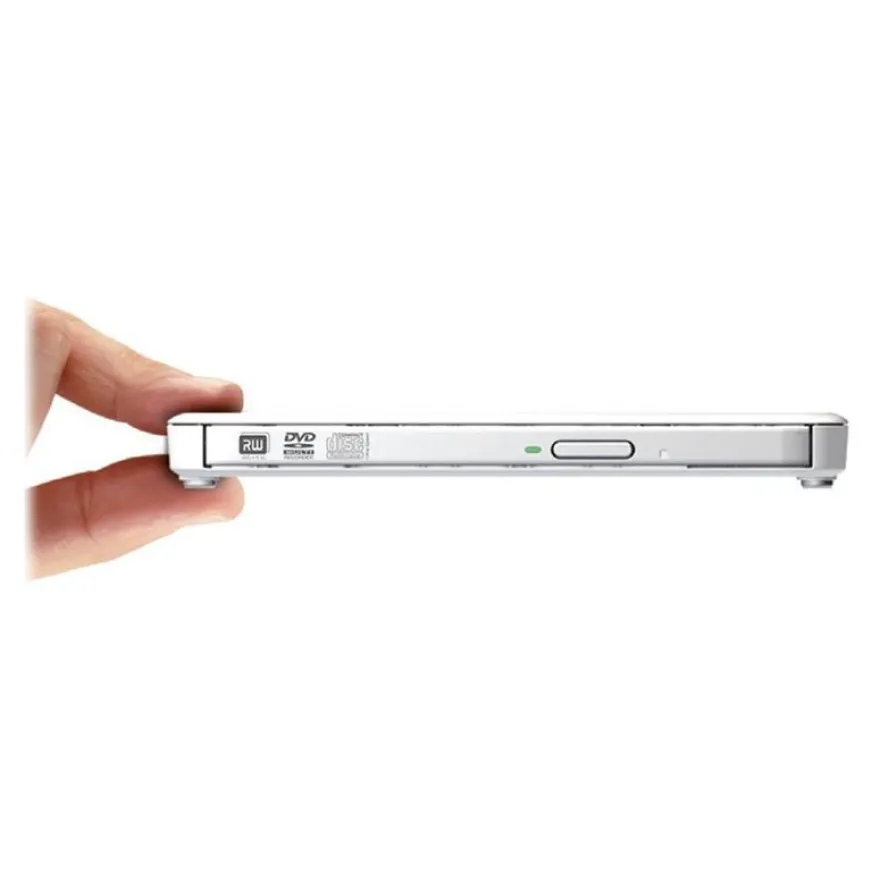 Transcend 8X DVDS-W - Lecteur graveur de DVD±RW (±R DL)/DVD-RAM - USB 2.0 - blanc