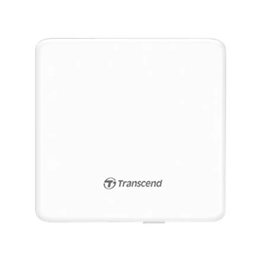 Transcend 8X DVDS-W - Lecteur graveur de DVD±RW (±R DL)/DVD-RAM - USB 2.0 - blanc