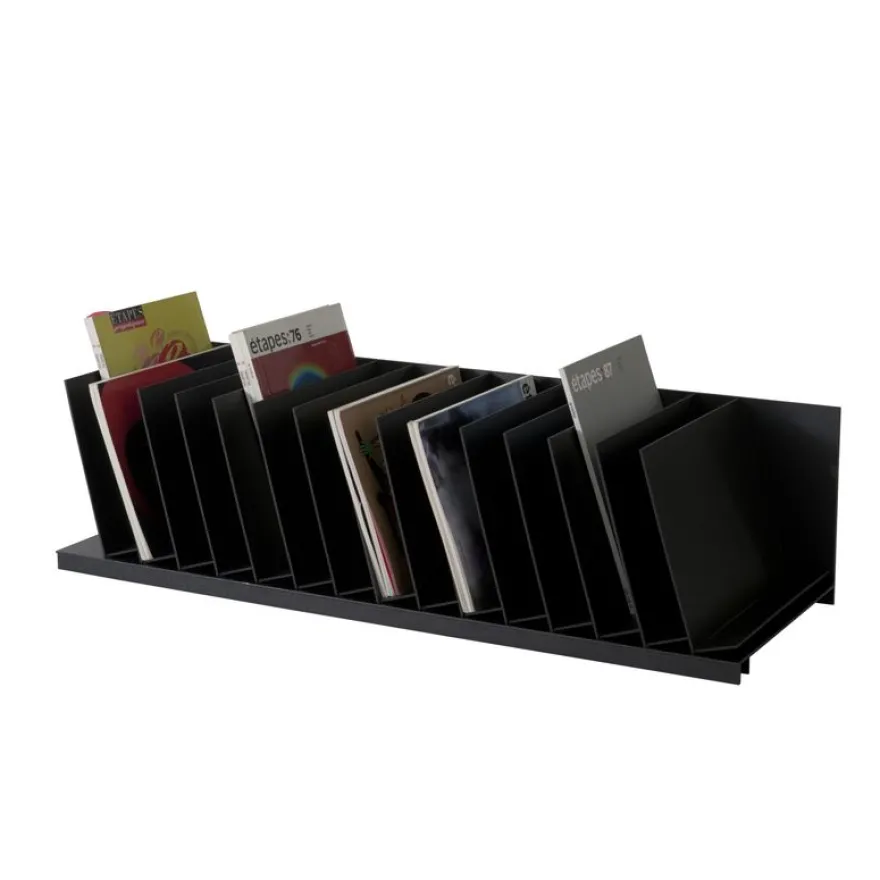 Trieur organiseur de bureau - 16 cases inclinées - noir